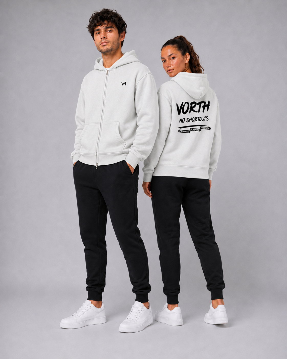 VORTH Heavyweight Washed Boxy Zip Hoodie