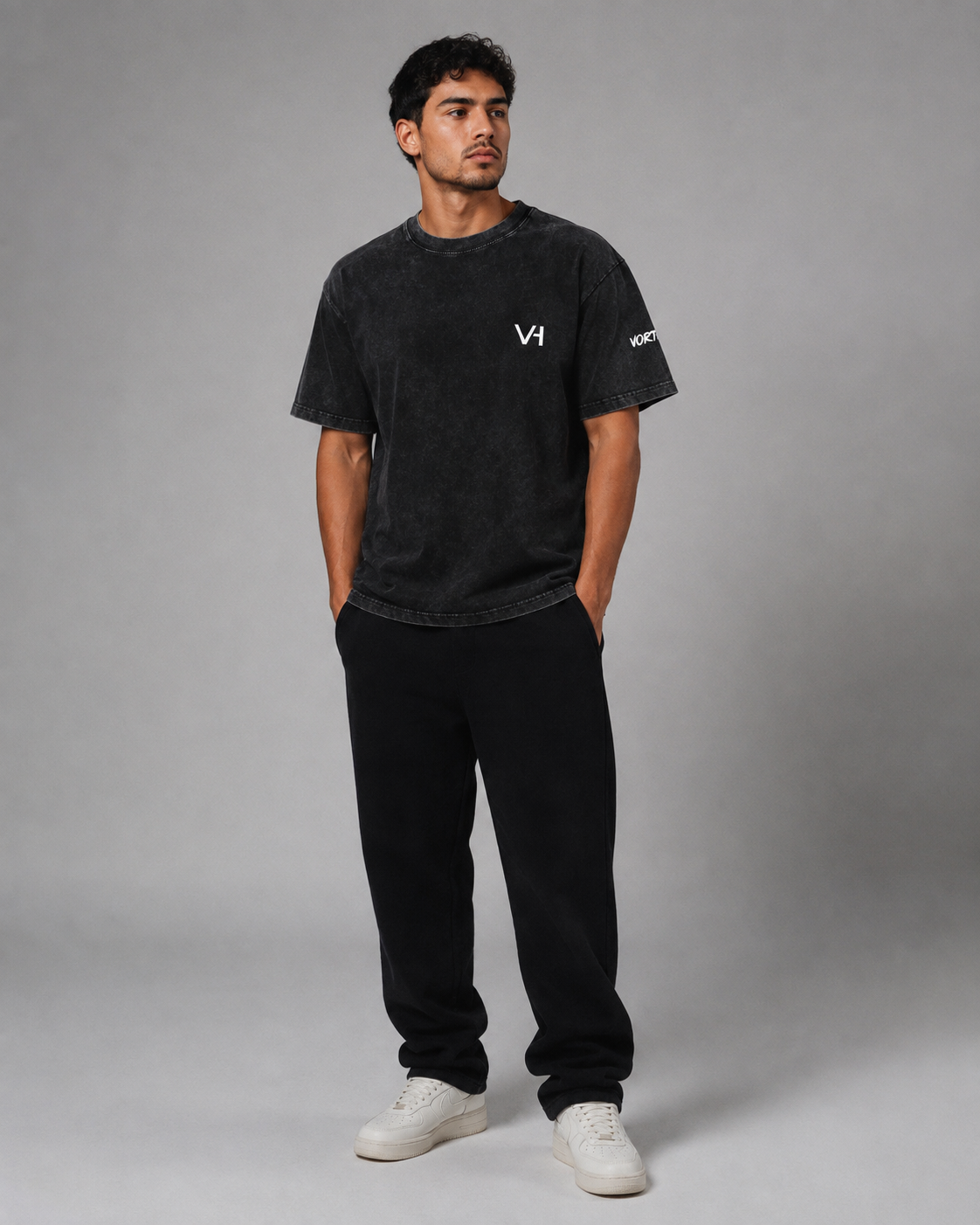 VORTH Snow-Washed Oversized Cotton T-Shirt