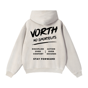 Zip-Through Boxy Fleece Hoodie