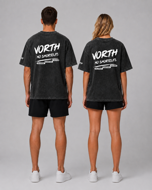VORTH Snow-Washed Oversized Cotton T-Shirt