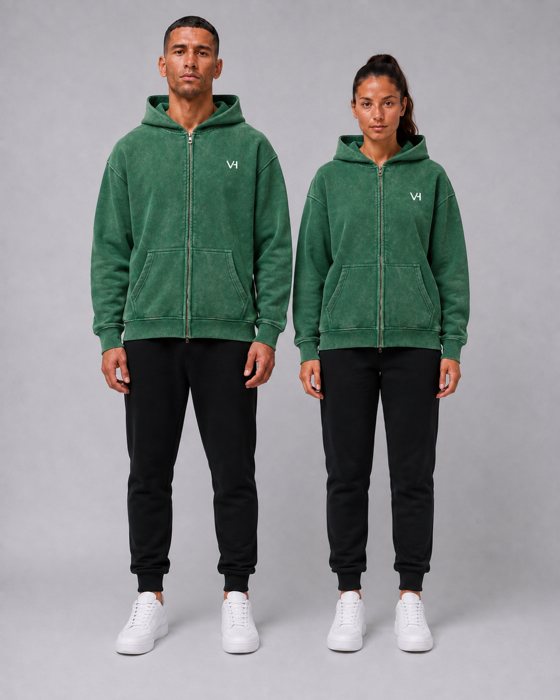 VORTH Heavyweight Washed Boxy Zip Hoodie