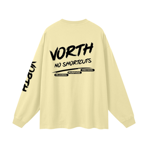 Long,Sleeve,TShirt,Unisex,Cotton,Heavyweight,Oversized,Drop,Shoulder,Lifestyle,Streetwear,Layering,VORTH