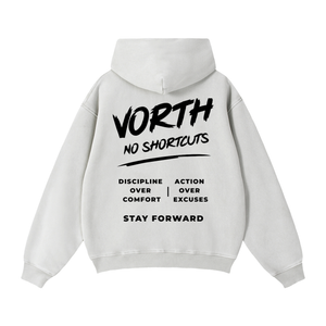 Zip-Through Boxy Fleece Hoodie