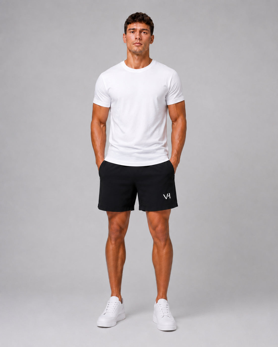 Shorts,Men,Performance,Activewear,Nylon,Spandex,Stretch,Lightweight,Elastic,Waist,Training,Gym,Lifestyle,VORTH