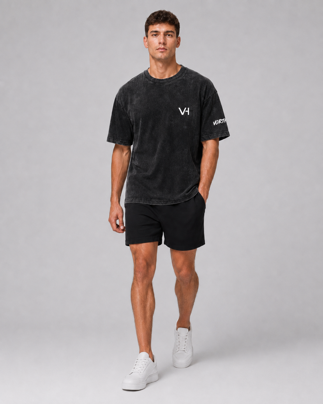 VORTH Snow-Washed Oversized Cotton T-Shirt