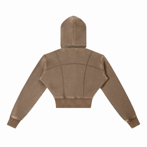 Hoodie,Women,Heavyweight,Washed,Cotton,VORTH,Streetwear