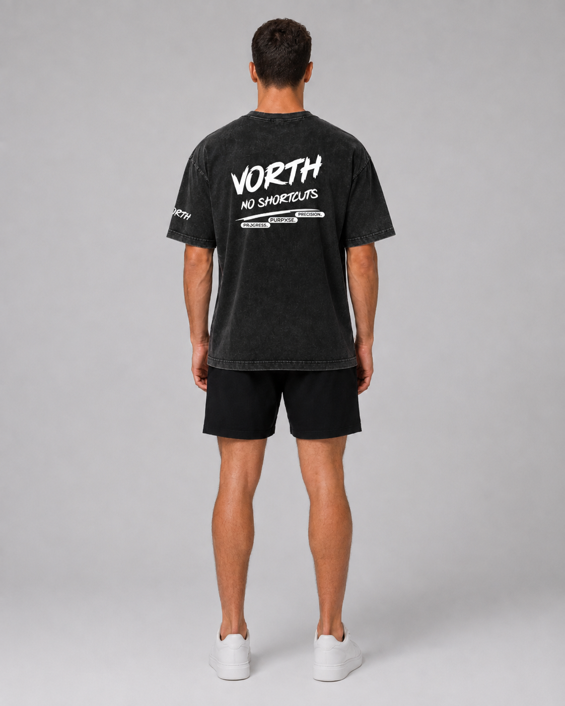 VORTH Snow-Washed Oversized Cotton T-Shirt