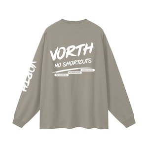 Long,Sleeve,TShirt,Unisex,Cotton,Heavyweight,Oversized,Drop,Shoulder,Crew,Neck,Lifestyle,Streetwear,Layering,VORTH