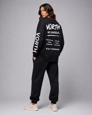 VORTH,LongSleeve,Unisex,Oversized,Heavyweight,Cotton,Essential,New