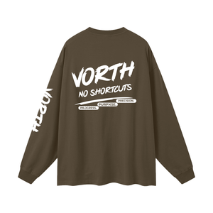 Long,Sleeve,TShirt,Unisex,Cotton,Heavyweight,Oversized,Drop,Shoulder,Crew,Neck,Lifestyle,Streetwear,Layering,VORTH