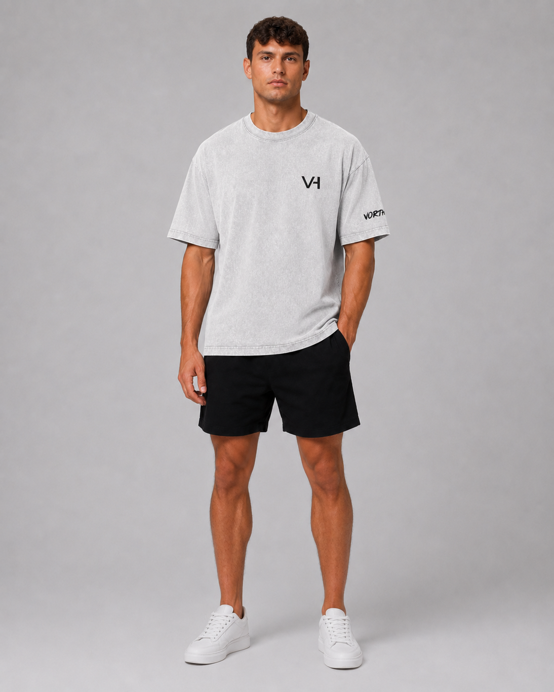 VORTH Snow-Washed Oversized Cotton T-Shirt