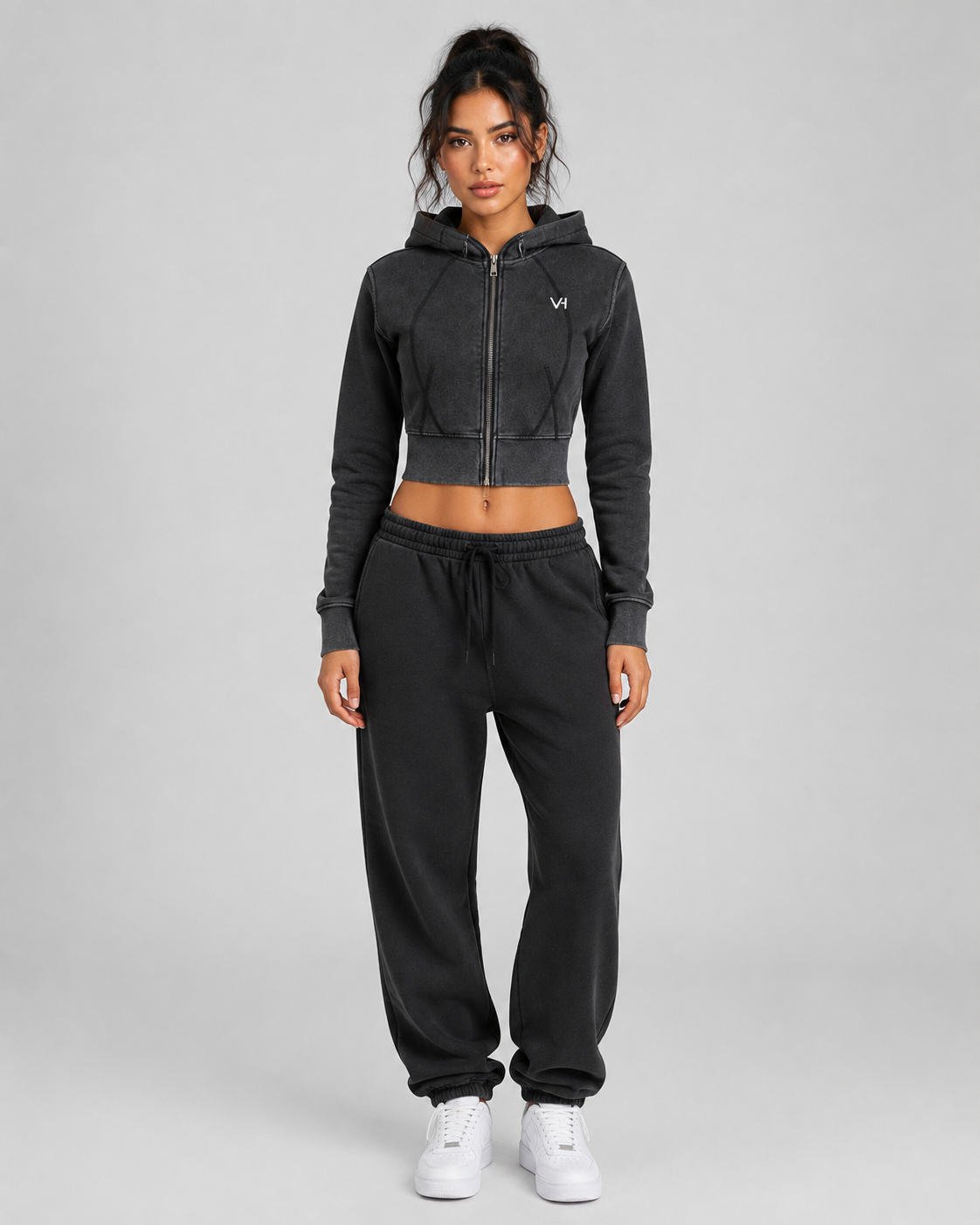 VORTH Heavyweight Vintage-Washed Cropped Hoodie