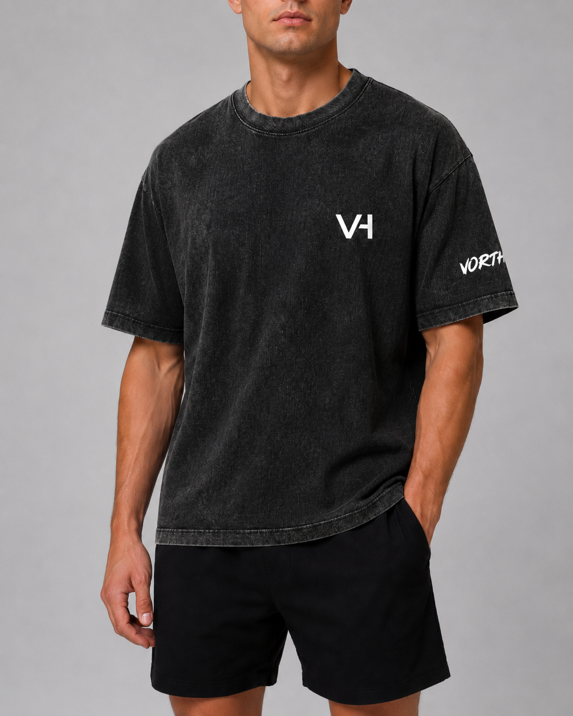 VORTH Snow-Washed Oversized Cotton T-Shirt