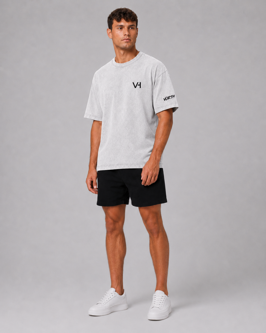 VORTH Snow-Washed Oversized Cotton T-Shirt