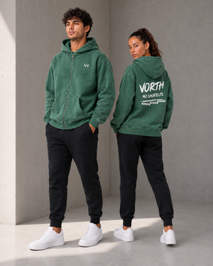 VORTH Heavyweight Washed Boxy Zip Hoodie