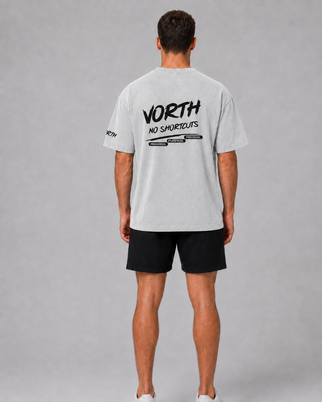 VORTH Snow-Washed Oversized Cotton T-Shirt