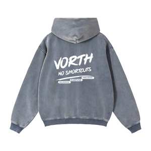 Hoodie,Unisex,Zip,Heavyweight,hoodie,Boxy,Fit,Washed,Drop,Shoulder,Cotton,Lifestyle,Streetwear,VORTH
