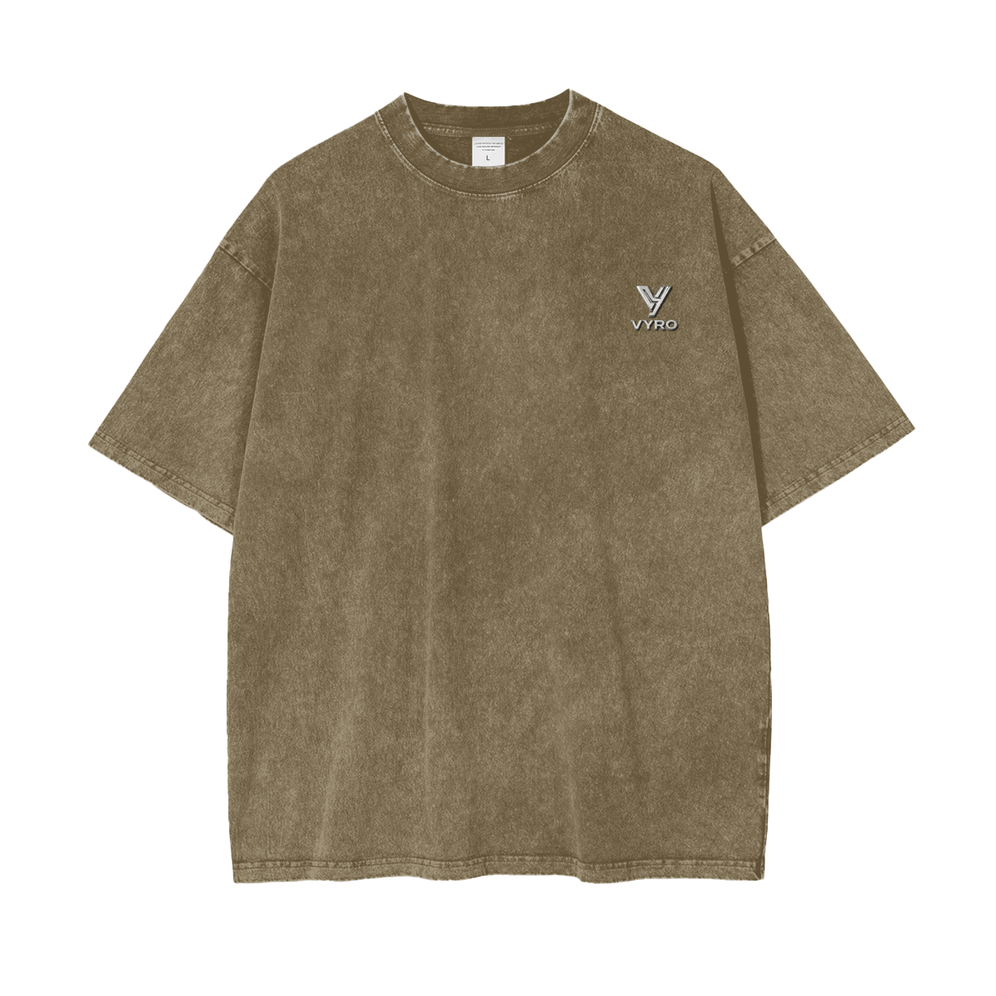 VYRO Oversized Snow-Washed Heavyweight Tee