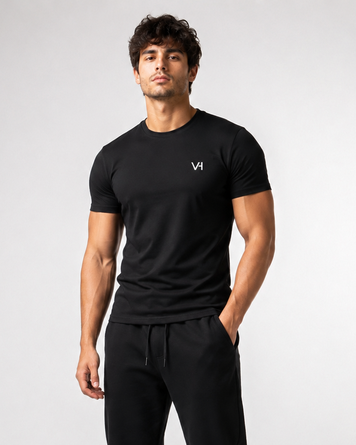 TShirt,Men,Performance,Activewear,Stretch,Polyester,Spandex,Raglan,Training,Gym,Running