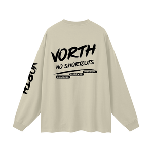 Long,Sleeve,TShirt,Unisex,Cotton,Heavyweight,Oversized,Drop,Shoulder,Lifestyle,Streetwear,Layering,VORTH
