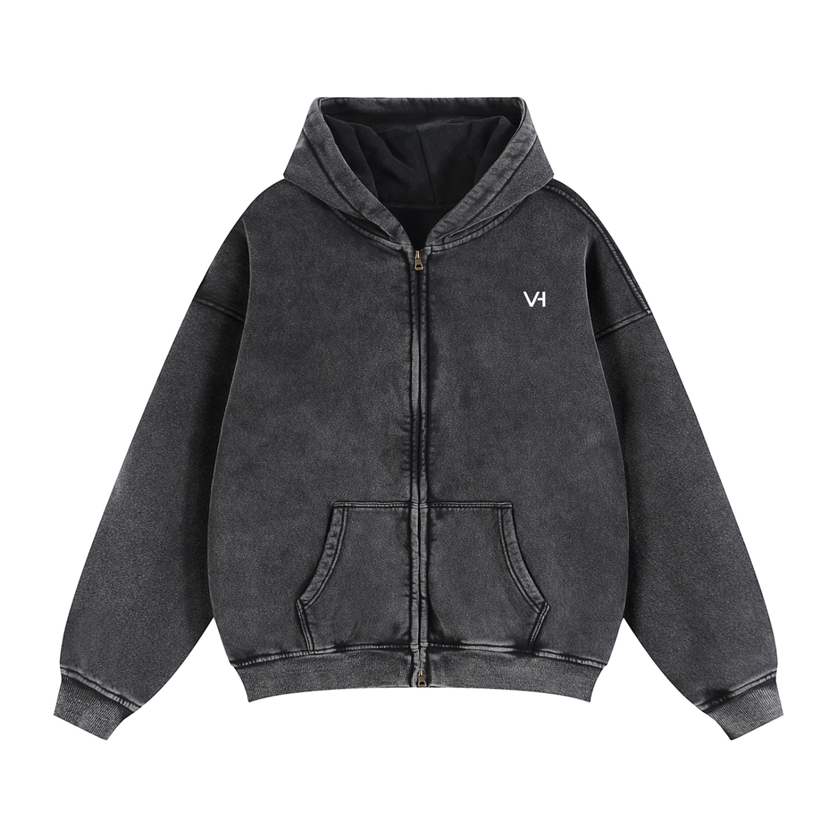 Hoodie,Unisex,Zip,Heavyweight,hoodie,Boxy,Fit,Washed,Drop,Shoulder,Cotton,Lifestyle,Streetwear,VORTH