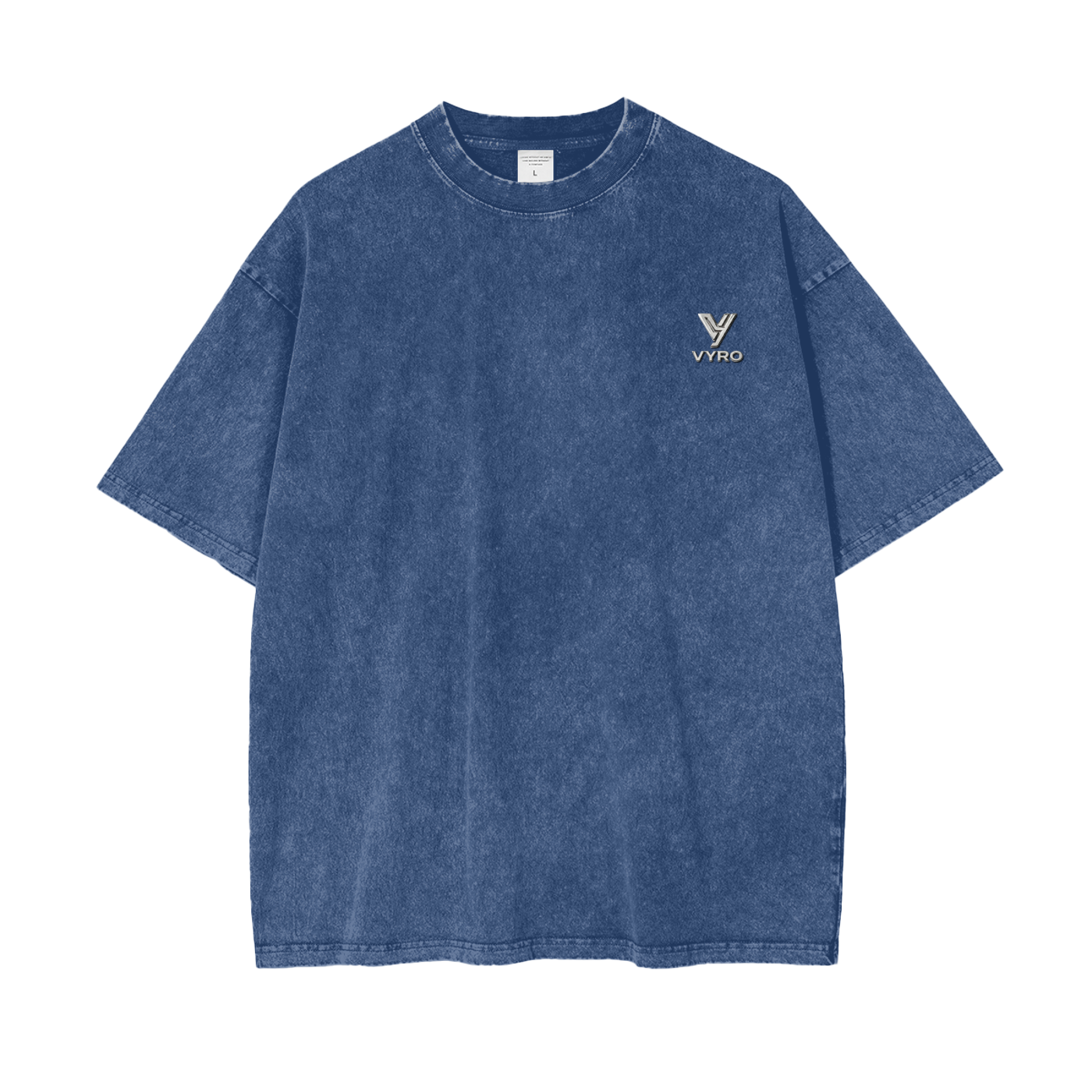 VYRO Oversized Snow-Washed Heavyweight Tee